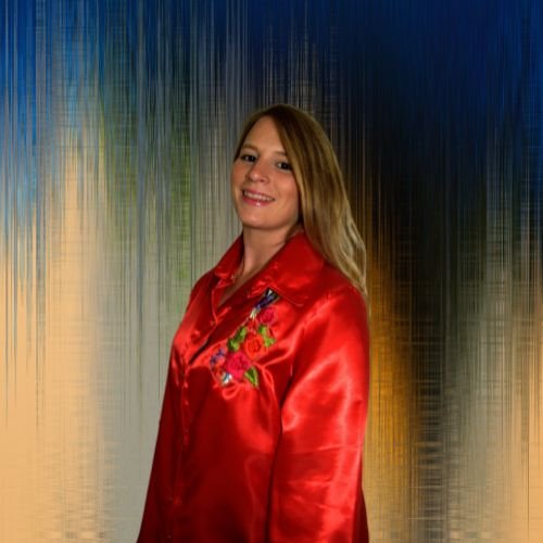 Camisa raso bordado rojo